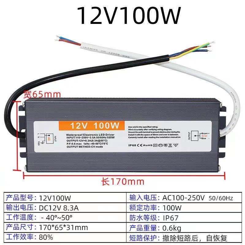 H12V100W