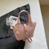 Bolso Pequeño Retro Texturizado para Mujer 2025 Primavera Nuevo Casual Simple Diseño Nicho Bolso de Hombro Bolso Tipo Cubo