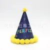 Celebridad de Internet Sombrero Fresco de Cumpleaños Decoración de Fiesta para Adultos Sombrero de Bola de Pelo Rojo Paquete Combinado de Sombrero Lindo de Pastel para Niños