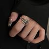 Anillo de Garra de Calavera Oscura para Mujer, Diseño de Nicho, Hip-Hop Moderno Genial para el Trabajo, Estilo Abierto, Anillo Personalizado, Anillo para el Dedo Índice, Moderno