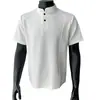 Camiseta Estructurada de Manga Corta 2026 Verano Nuevo Estilo Tallas Grandes Moda Casual Tendencia Estilo Perezoso para Hombre Sencilla y Discreta