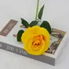 Rosas Artificiales de Terciopelo para Decoraciones de Boda, Flores Falsas, Rosas Búlgaras Transfronterizas, Flores Artificiales para el Día de San Valentín al por Mayor
