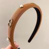 Corea del Sur Super hada hada hada horquilla Diadema Hebilla de metal negro sencilla estilo Chanel diadema de pedrería para todo tipo de salidas