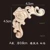 Aplicación de Talla en Madera Pieza de Flor de Esquina Tallada en Madera Maciza Flor de Madera Estilo Europeo Mueble Puerta de Gabinete Talla en Madera de Palo de Rosa Flor Decorativa