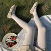 Precio de Remate 2025 Primavera y Otoño Nuevas Medias Panty de Algodón Peinado, Leggings Delgados de Canalé Adelgazantes para Mujer al por Mayor