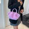 Nova Bolsa da Moda, Bolsa Satchel Feminina Cesta de Legumes, Bolsa Saco Plissada, Bolsa Pequena Transversal de Ombro da Moda Tendência