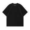 Camiseta Masculina de Verão em Algodão Espacial com Costura em Camada de Ar, Modelagem Pequena Nair, Ombro Plano, Manga Curta, Resistente a Rugas, Manga Média