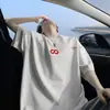 Camisetas de Verano Bordadas de Manga Corta para Hombre y Mujer, Diseño Cleanfit, Estilo Americano High Street, Camisetas Juveniles Holgadas de Media Manga