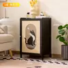 Estantería de Almacenamiento con Puertas, Gabinete Doméstico de Múltiples Niveles para Sala de Estar, Librero Estrecho para Espacios Pequeños contra la Pared para Almacenamiento