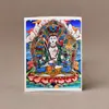 Caijin Thangka Pintura del Quinto Maestro Farmacéutico Zakilam Vida Pasada y Vida Presente Madre Tara Verde Buda Protector Personalizable Thangka Corriente Nacional