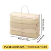 Sacos de armazenamento transparentes de PVC, grande capacidade, à prova d'água e à prova de poeira, para organizar roupas e brinquedos, com zíper espessado