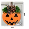 Guirlanda de Halloween Fantasma Branco BOO Caveira Branca Placa de Porta Sinal de Decoração Artesanato em Madeira Pingente