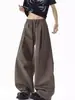 Pantalones largos casuales versátiles de pierna ancha, rectos, holgados, antiarrugas, de secado rápido, estilo japonés vintage, nuevos para primavera y otoño, para hombre