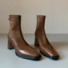 Estilo Coreano 2026 de Moda Temperamento Invierno Nuevas Botas Adelgazantes de Tacón Alto Botines Ajustados a la Pierna Botas de Moda Zapatos de Mujer