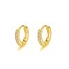 Xigu E0496 S925 brincos de prata flash diamante osso da orelha fivela nova moda brincos personalizados mulheres pequenas