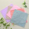 Toalla Cuadrada Lisa de Terciopelo Coral de Alta Densidad 3030 Suave Absorbente Pañuelo de Bebé Toalla de Mano Venta al por Mayor Toalla Cuadrada Pequeña