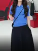 Camisa Polo de Lana Mezclada Ajuste Estándar Marca C Verde y Blanco Contraste Manga Corta Tejida 26 Producto Nuevo 1327184005