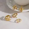 Anel de Cobra Jieding em Aço Inoxidável Nicho Alto Padrão Zircônia Envolto em Formato de Cobra Titânio Aço Joia de Mão Anel Transfronteiriço Europeu e Americano para Mulheres