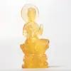 Venda Direta de Fábrica Guanyin 2 Estátua de Buda de Vidro Guanyin de Cristal Guanyin de Vidro Guanyin de Vidro Amarelo
