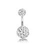Conjunto de anéis para umbigo em aço inoxidável joia para piercing corporal anel umbilical Anéis para umbigo conjunto de 10 peças