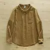 Camisa de Gasa de Algodón de Doble Capa con Mangas Largas para Mujer, Cuello Pico Artístico Pequeño, Sencilla y Versátil, Corte Holgado, Top de Gasa de Algodón como de Bebé