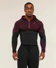 Camiseta Térmica de Manga Larga con Capucha para Hombre Gymshark Fitness Onyx5.0 Tiburón Musculoso Onyx Camiseta de Alta Elasticidad
