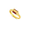Anillo de cobre bañado en oro vietnamita, estilo familia Zhou, serie "Chuanxi", incrustado con diamantes, esmalte, carácter rojo "Felicidad", diseño de diamantes, venta al por mayor