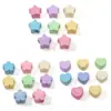 Acrílico Creme Contas com Furo Grande Flor de Ameixa Coração de Pêssego Contas Soltas Material para Pulseira Colar Joias DIY Feito à Mão