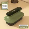 Cepillo para Zapatos para Uso en Casa, Cepillo para Zapatos Multifuncional de Cerdas Suaves Que No Daña los Zapatos, Herramienta de Limpieza con Mango Largo