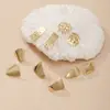 Fabricantes diretos brincos retangulares acessórios para joias diy brincos geométricos banhados a prata 925