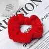 Scrunchies de Terciopelo Más Vendidos Transfronterizos Amazon Ligas de Terciopelo de Color Sólido Cuerdas para Moños Accesorios para el Cabello