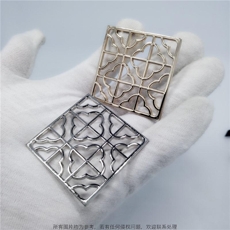 竹盒礼盒贴牌 高档定制选品 通用金属窗花铭牌 软包装饰配件