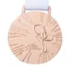 Medalha Logotipo Personalizado Competição de Maratona Metal Pintado Medalha Personalizada Reunião Esportiva Escolar Medalhas de Ouro, Prata e Bronze