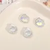 Cuentas de Vidrio Galvanizado Estrella de Mar Ab concha Agujero Recto Cuentas Sueltas Pulsera de Abalorios Hecha a Mano DIY Llavero Accesorios de Joyería