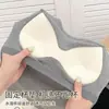 Popular Top de Algodón Puro Estilo Coreano, Largo, Versátil, Ajustado, con Almohadillas en el Pecho, Camisola para Mujer con Espalda Descubierta de Encaje