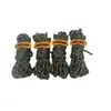 Cuerda de Viento para Camping Set de Clavijas Luminosas para Suelo Cuerda Reflectante para Tienda de Campaña Clavo Fijo a Prueba de Viento Martillo de Plástico para Suelo