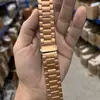 Adecuado para correas de Apple iWatch con tres eslabones de acero inoxidable Applewatchs11/12 Fabricante de correas de Huawei Gt Watch
