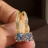 2026 Novo Modelo Brincos de Gancho de Moissanita para Mulheres, Brincos Clássicos de Franja Longa com Quatro Garras de 1 Quilate, Brincos Brilhantes Atacado