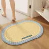 Alfombra de suelo absorbente de baño de moda, felpudo antideslizante para entrada de baño, alfombrilla de suelo de tierra de diatomeas para baño del hogar