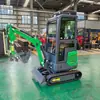 Exportación de excavadoras de orugas australianas, excavadoras de orugas de 1,8T para uso doméstico y excavadoras pequeñas para proyectos de construcción