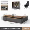Conjunto de Mesa e Cadeira de Luxo Leve para Chefe Simples Moderno Espessado Pintura Eletrostática Liderança Presidente Gerente Supervisor Mesa Grande Mesa Executiva