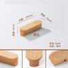 Tirador de Cajón de Hongo de Madera Log Japonés Redondo Madera Agujero Único Gabinete Puerta de Armario de Madera Habitación Infantil Tirador de Madera Maciza
