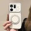 Adecuado para funda de teléfono oppofindx9profindx8sx7 protección de borde completo con soporte nuevo estilo lunares de conejo para mujer