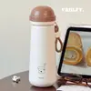 Nueva Taza Termo Simple de Dibujos Animados con Buen Aspecto para Estudiantes Hombres y Mujeres de Acero Inoxidable 316 de Gran Capacidad Portátil