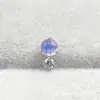 Pendientes de titanio ASTMF-136 con ópalo y circón G23 titanio rosca interna pendientes de ópalo perforaciones en labio accesorios de joyería