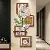 Pintura Decorativa de Entrada com Vento de Segunda Mão Borboleta Criativa Corredor de Hall de Entrada Corredor Pintura Suspensa Sensação de Alto Padrão Pintura com Iluminação Ambiente LED