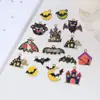 Halloween Transfronterizo Amazon Aleación Goteo de Aceite Murciélago Dulce o Truco Colgante Accesorios de Colgante Venta al por Mayor
