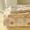 Sábanas de Algodón Lavado Grado A para Madre y Bebé Frescas Pequeñas Pieza Única Dormitorio Estudiantil Individual Doble Funda de Almohada de Algodón Puro Juego de Tres Piezas