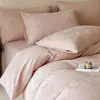 Sensación de Nube - Juego de Ropa de Cama Jacquard de Algodón Puro, 100% Algodón, Funda Nórdica de 600 Hilos, Estilo de Lujo Ligero, Ropa de Cama de Diseño Sencillo