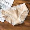 Ropa interior cómoda con cordón de encaje para mujer, bragas sexys de cintura media de algodón con encaje, venta directa de fábrica